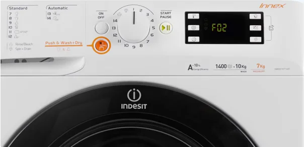 ارورهای ماشین لباسشویی ایندزیت