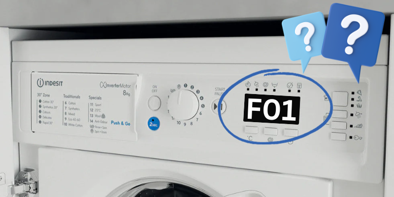 ارور F01 در لباسشویی ایندزیت